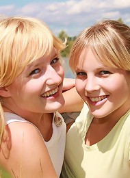 Blonde Beauties Massaging Cooters Teen Porn Pix